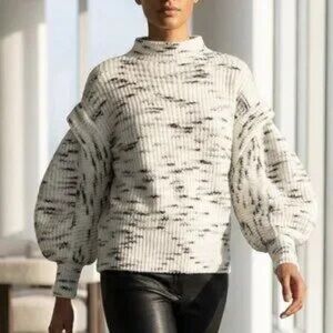 Varley Puff Sleeve Knit Sweater